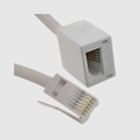 Telephone Line Extension Cord 2M White