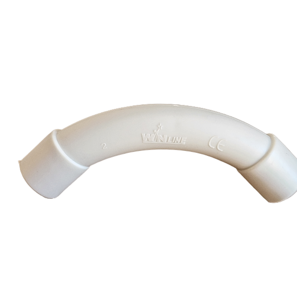 PVC 20mm Curved Pipe WN-ELB20