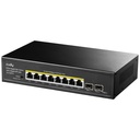 Cudy 8-Port Gigabit PoE+ Switch with 2 Gigabit SFP slots, GS1008PS2