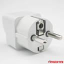 YAWEITAI "French travel adapter ABS, copper contactor 10/16A 250V~" YW-7312