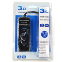 3.0 USB HUB 4 ports Cable 1.2M (Blue Case)