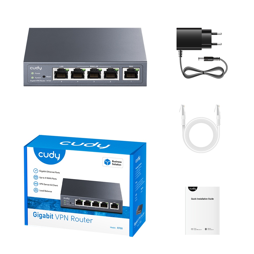 Cudy Gigabit Multi-WAN VPN Router, R700