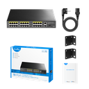 Cudy 16-Port 10/100M PoE+ Switch with 2GbE and 1 SFP Port, Model: FS1018PS1