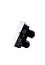 Polarized EuroAmerican Socket Unshuttered - 1 Module - 43B033