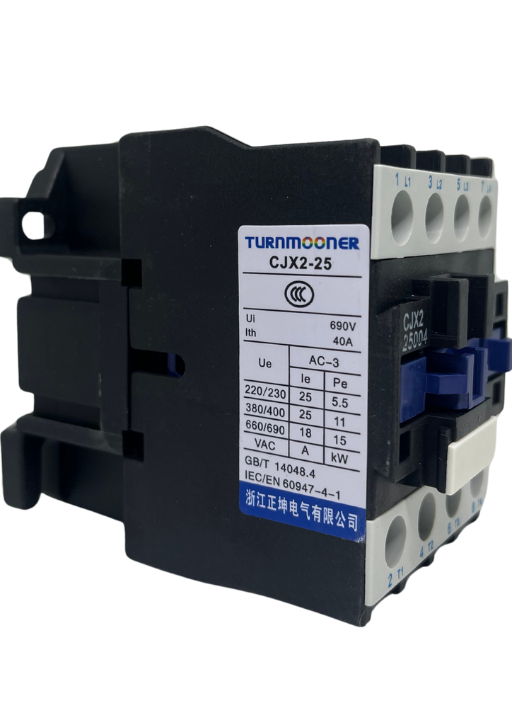 Turnmooner Contactor 4 poles (3 Poles+N) CJX2-25004 CNT0120 LC1D25004(25A-40A) 220V