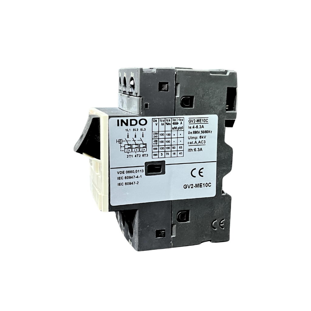 INDO Motor Circuit Breaker GV2-ME 10C/4-6.3A
