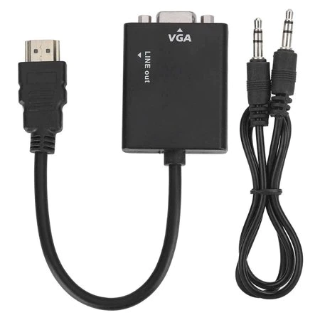 HD Conversion Cable With VGA + Audio output with Yellow Plastic Bag