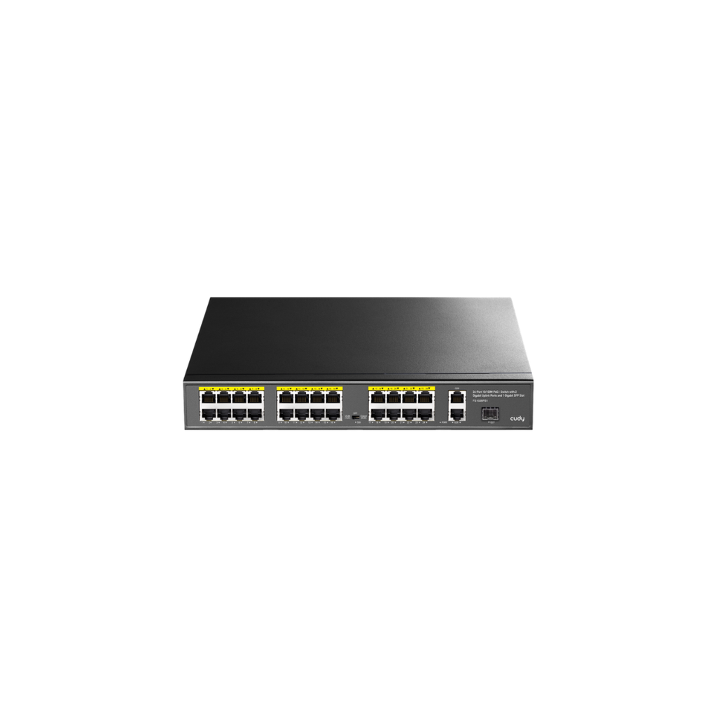 Cudy 8-Port 10/100M PoE+ Switch with 2 Uplink Ports, Model: FS1010P