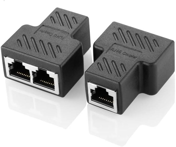8P RJ45 1X2 with IC Work on CAT.5/6/7