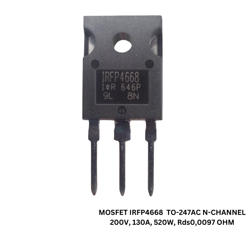 Mosfet IRFP4668 TO-247AC N-Channel, 200V, 130A, 520W, Rds 0.0097OHM