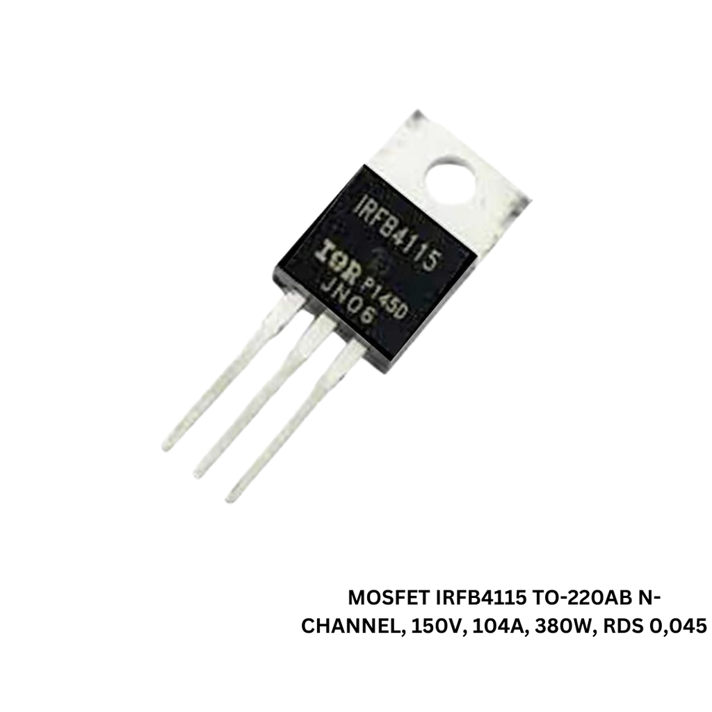 Mosfet IRFB4115 TO-220AB N-Channel, 150V, 104A, 380W, Rds 0.11OHM