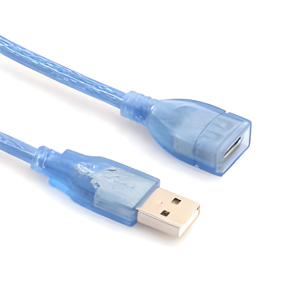 Velly Good USB 2.0 Extension cable Transparent PVC Copper+64B Shielding net