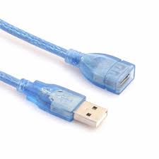 Velly Good USB 2.0 Extension cable Transparent PVC Copper+64B Shielding net