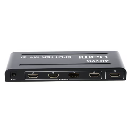 [SS5] HDMI Splitter 1X4 V1.4 1080p 4kx2k [Metal Black]