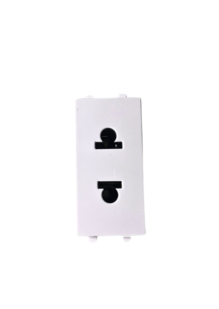 Polarized EuroAmerican Socket Unshuttered - 1 Module - 43B033