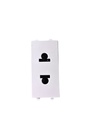 Polarized EuroAmerican Socket Unshuttered - 1 Module - 43B033