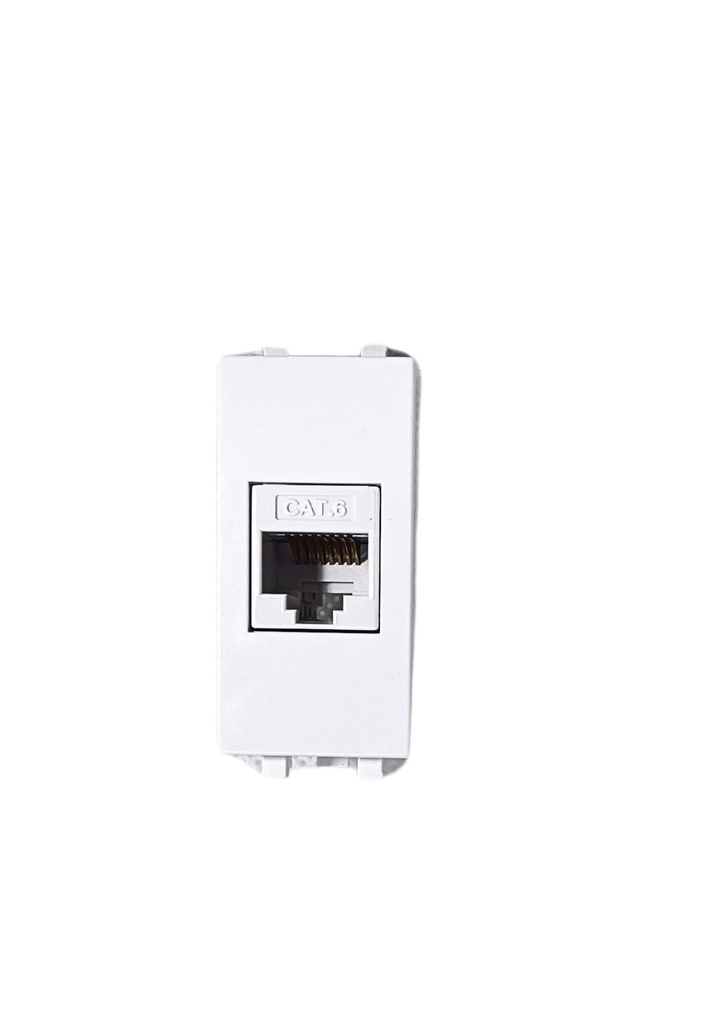 RJ45 Socket CAT6 White - 1 Module - 43B027C6