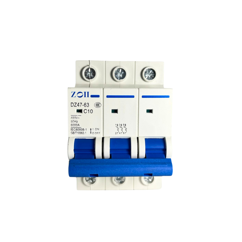 ZOII MCB Breaker 3 Pole AC