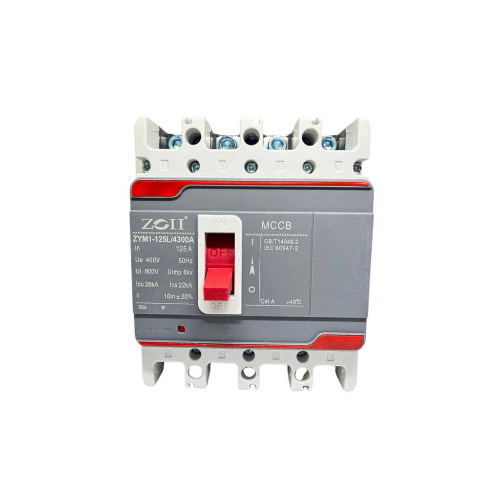 ZOII MCCB Breaker 4 Pole AC
