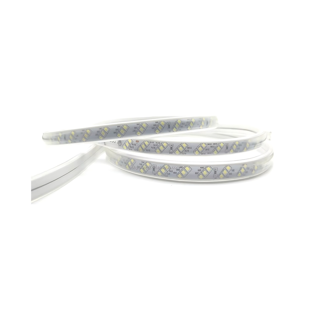 Exsun Strip Led 220V 2835 180Led Three Row Warm White Light