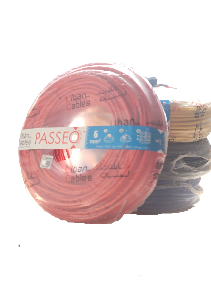 Liban Cables NYA 6 100YD شريط مفرد قاسي