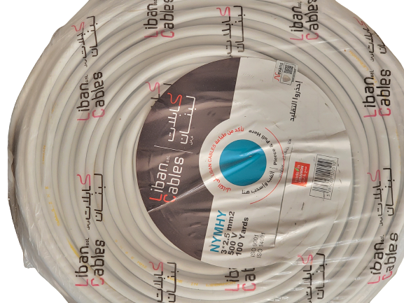 Liban Cables NYMHY 3x2,5 100YD شريط مبروم ابيض