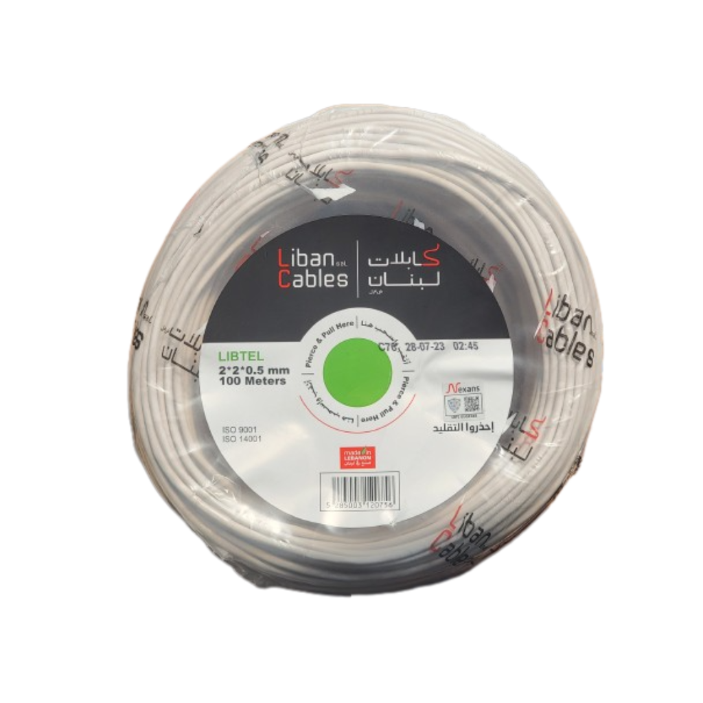 Liban Cables LIBTEL 2x2x0,5 100M شريط ليبتال 2 بار