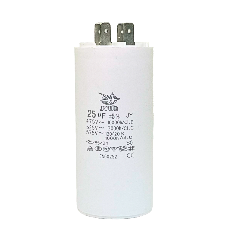 JYUL CBB60 CAPACITOR -2+2PIN CLASS B 25uf-475V 45*92