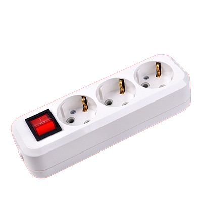 YAWEITAI "3 gang socket with switch,16A 250V~ ABS cover + Retardant ABS base, copper contactor, White" YW-5823