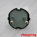 YAWEITAI European plug 4.0mm plug pin ABS Shel, ABS anti-fire core,16A 250V YW-7327