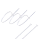 D-T Nylon Cable Tie A-4*200 Actual Size: 3.5*200mm White 100pcs/Bag