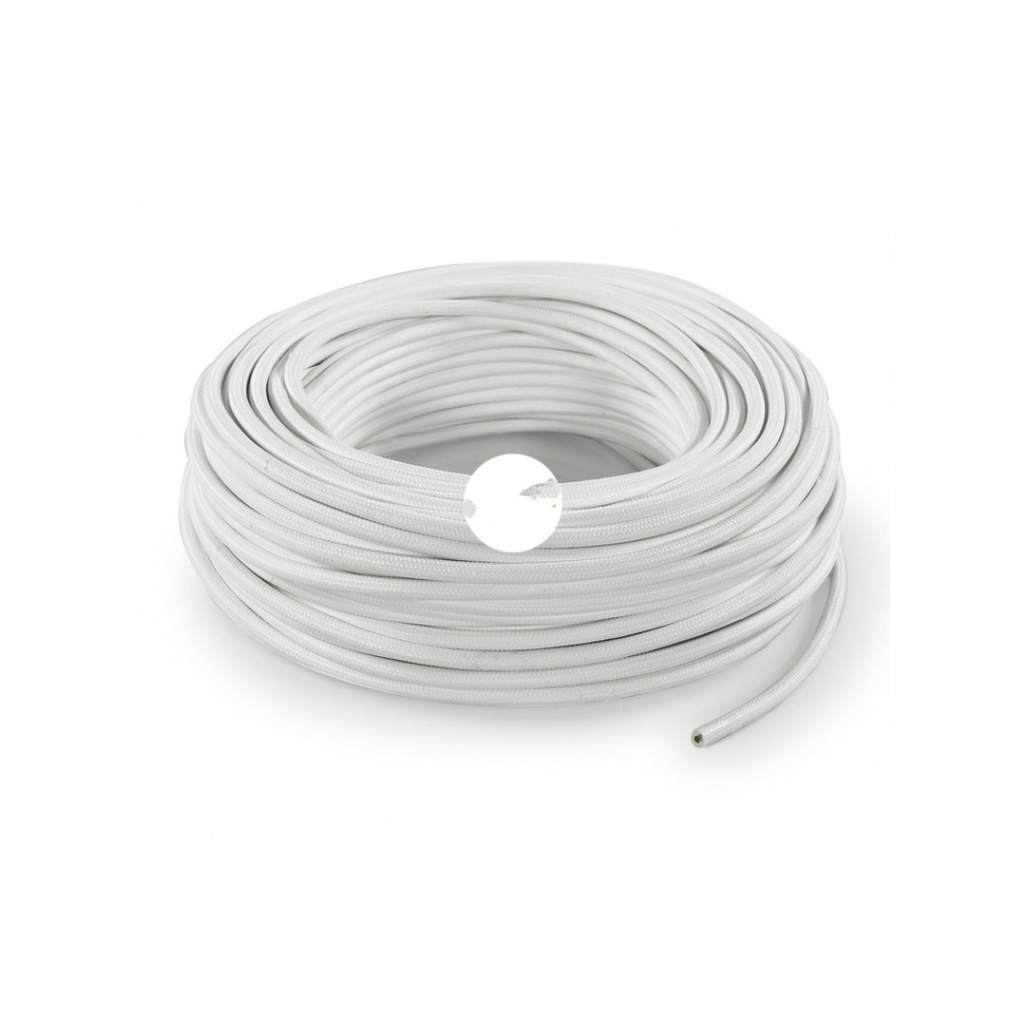 Afandi Round Cable 2*1 100YD شريط مبروم ابيض