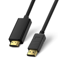 4K Display Port to HDMI Port 1.8M Black