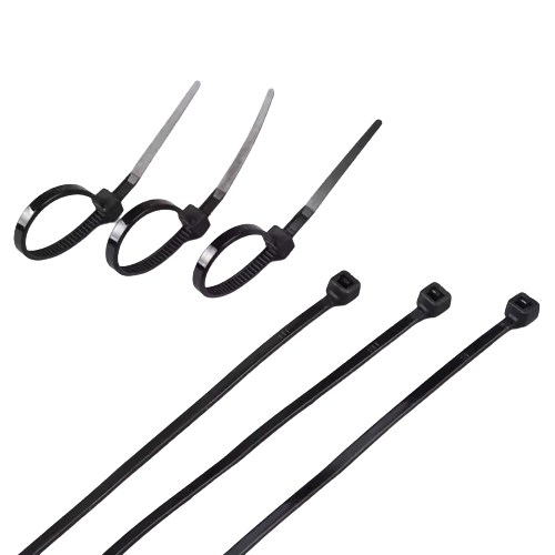 D-T Nylon Cable Tie ET-5*450 Actual Size: 4.8*450mm Black 100pcs/Bag