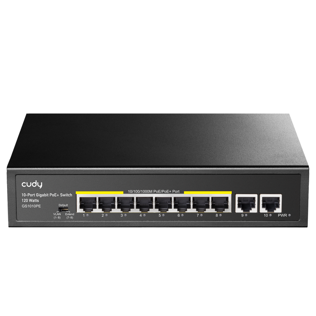 Cudy 10-Port Gigabit PoE+ Switch, Model: GS1010PE