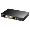 Cudy 24-Port Gigabit PoE+ Switch with 2 Uplink Gigabit Ports and 2 Gigabit SFP Ports, Model: GS1026PS2