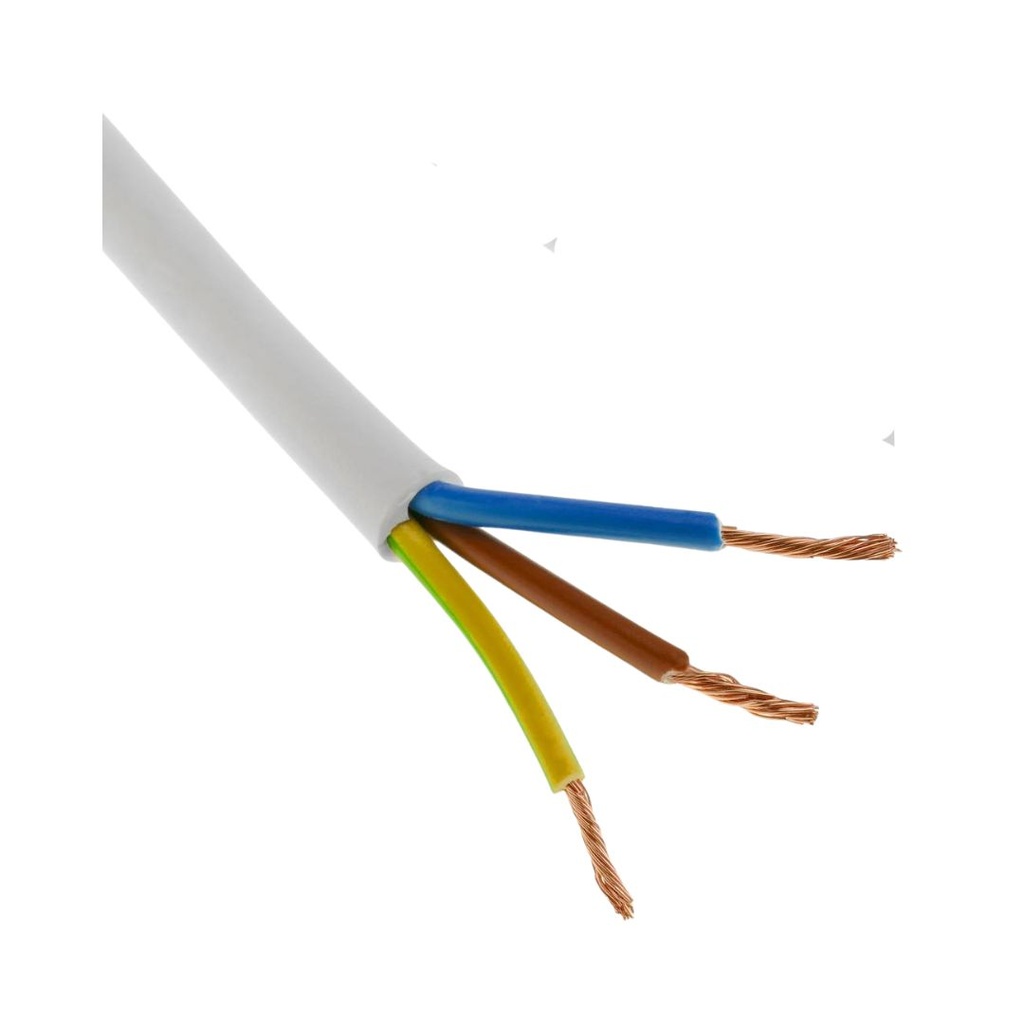 Afandi White Round Cable 3*2.5 100m شريط مبروم أبيض