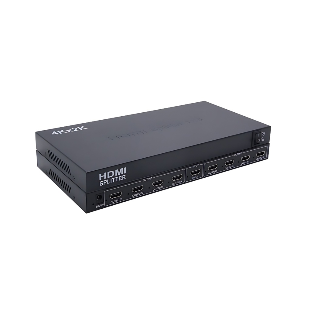 HDMI Splitter 1X8 V1.4 1080p 4kx2k [Metal Black]