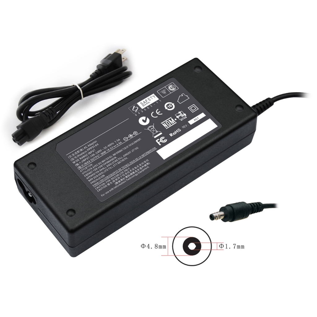 HP Laptop Charger 18.5V 4.90A 90W 4.8*1.7 bullet