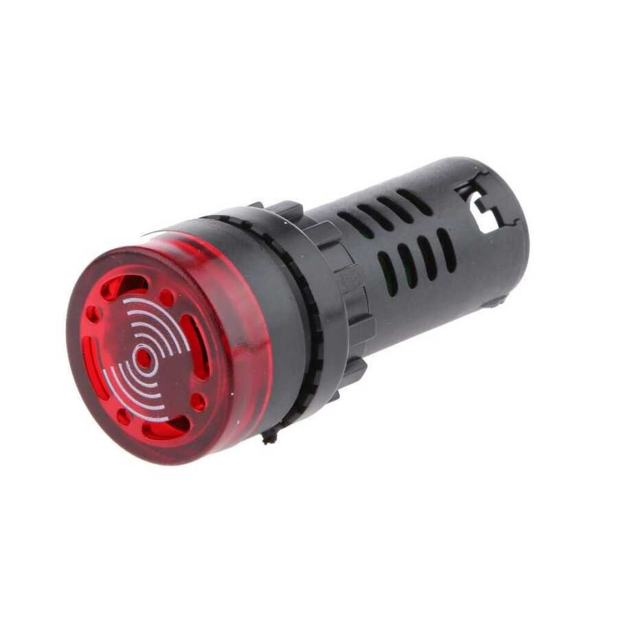 Ninuo AD16-22SM 220V Red with Buzzer 10S