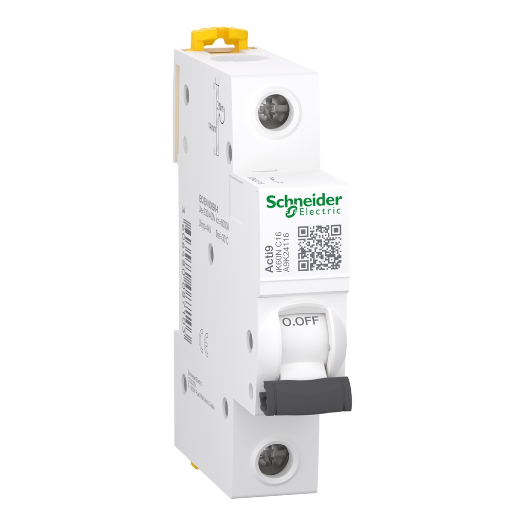 Schneider Breaker MGA9K24116 Ik60N 1P 16A C