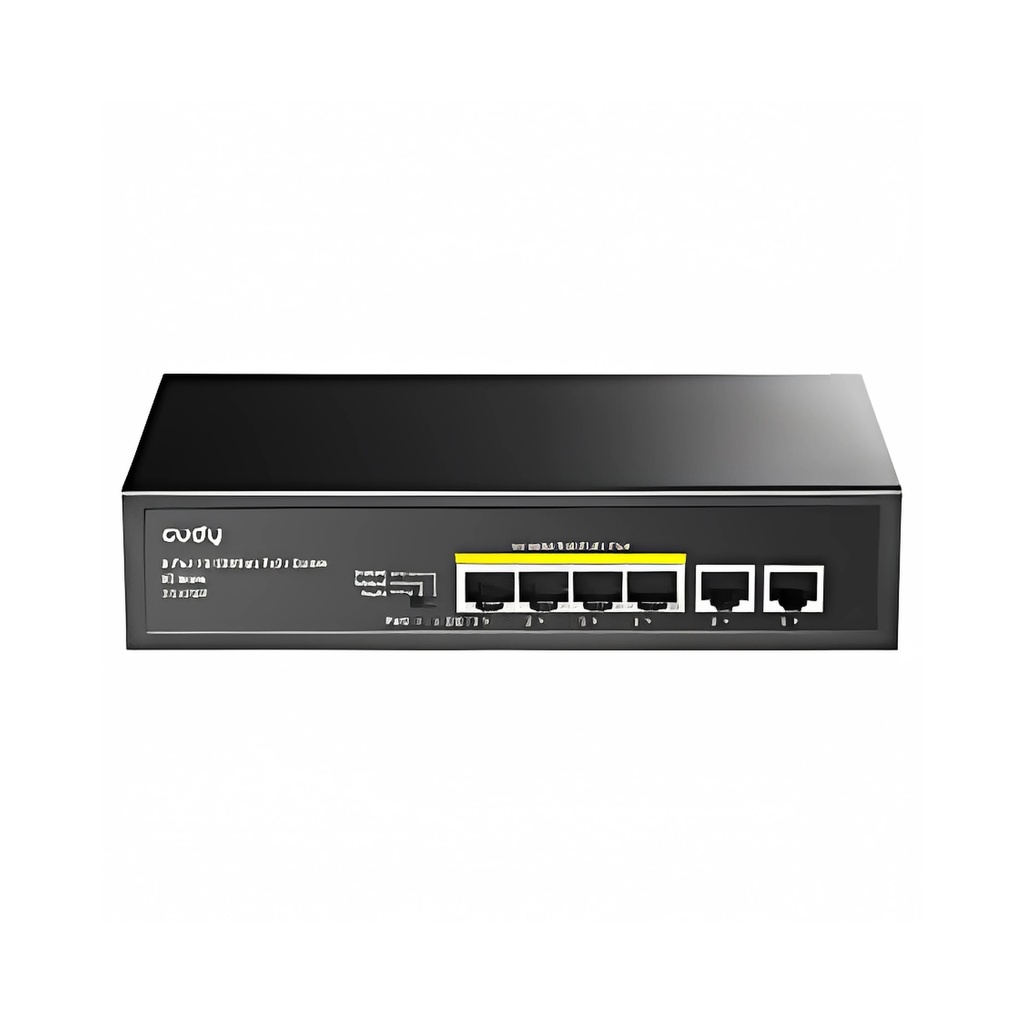 Cudy 4-FE PoE Switch with 2 Uplink FE Model: FS1006P 2.0