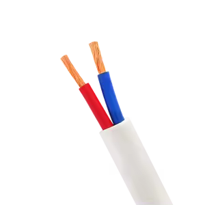 Afandi White Round Cable 2*4 100M شريط مبروم أبيض