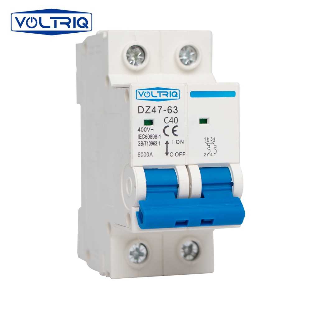 VOlTRIQ MCB Breaker 2 Pole AC 40A 400V
