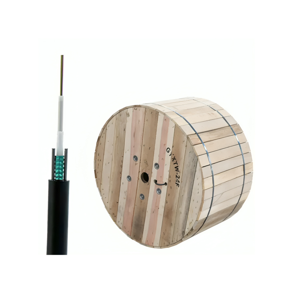 Outdoor Single Mode Armored Cable GYXTW 8 core 1KM 6mm