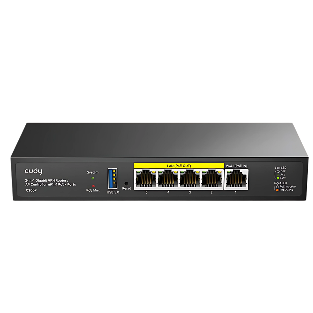 [C200P] Cudy 2-IN-1 SMB Router / AP Controller Model: C200P