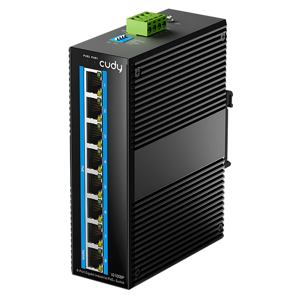 [IG1008P] Cudy 8-Port Gigabit Industrial PoE+ Switch Model: IG1008P