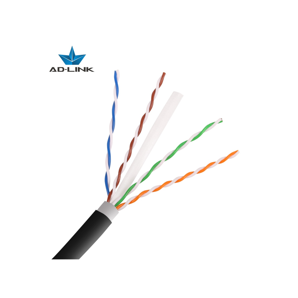 [Cat6 Outdoor 0.58mm] AD-Link Network UTP Cable Double Jacket Cat6 0.58mm CCA Outdoor Roll 305M