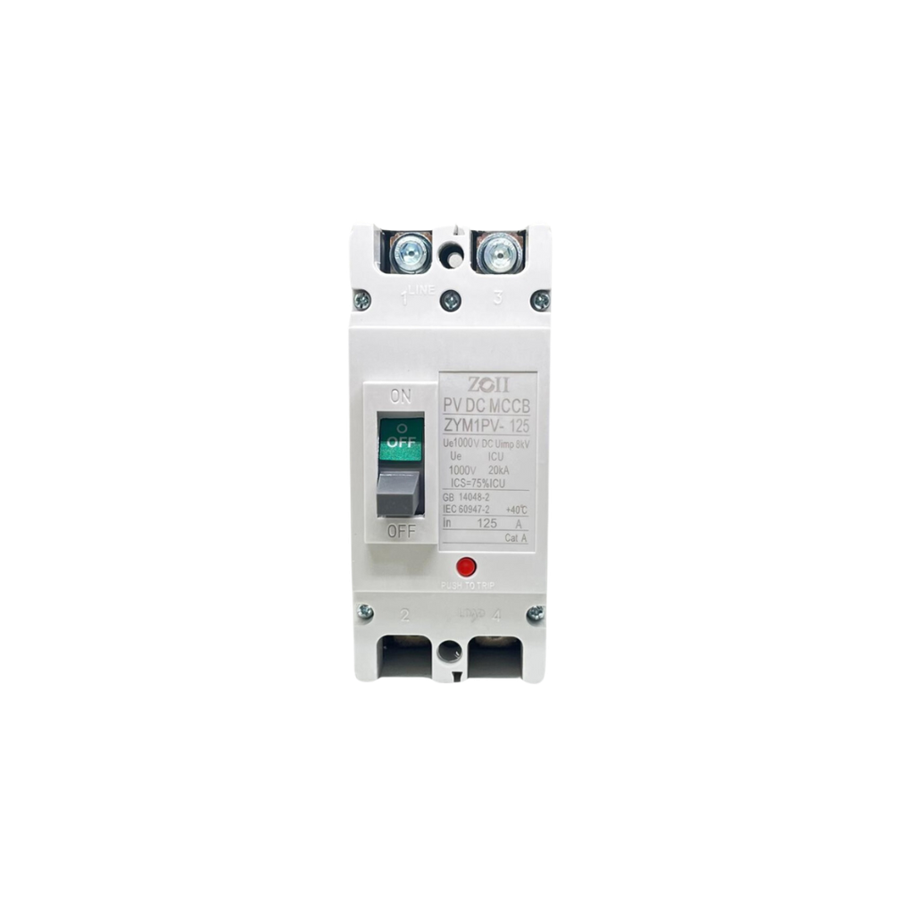 ZOII MCCB Breaker 2 Pole DC