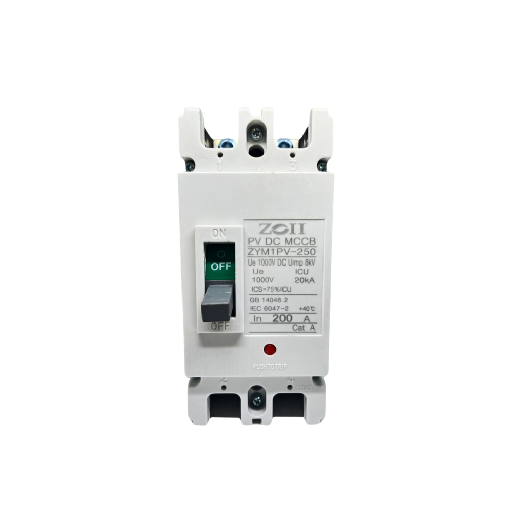 ZOII MCCB Breaker 2 Pole DC